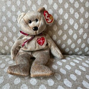 Ty 1999 Signature Teddy Bear beanie baby.